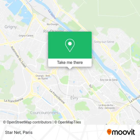 Star Net map