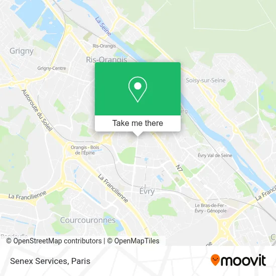 Senex Services map
