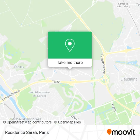 Résidence Sarah map