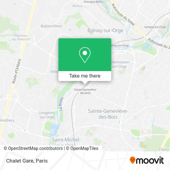 Chalet Gare map