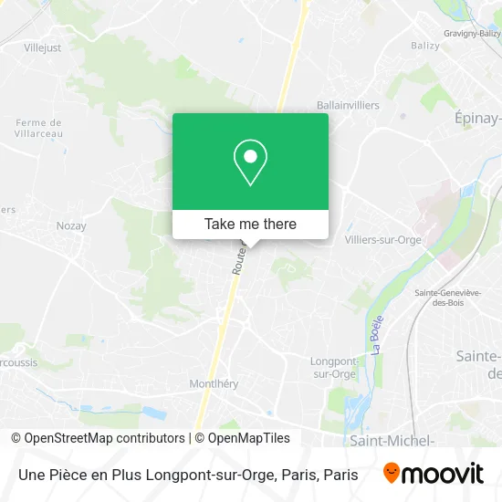 Une Pièce en Plus Longpont-sur-Orge, Paris map