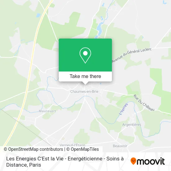 Les Energies C'Est la Vie - Energéticienne - Soins à Distance map