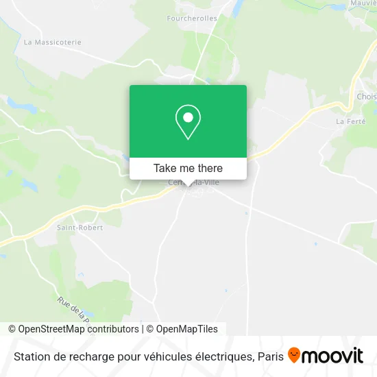 Station de recharge pour véhicules électriques map