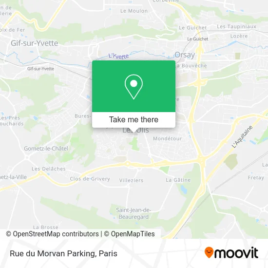 Rue du Morvan Parking map