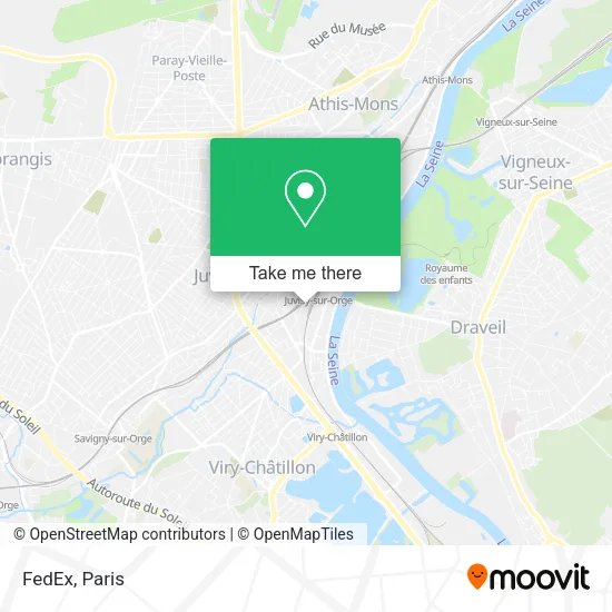 FedEx map