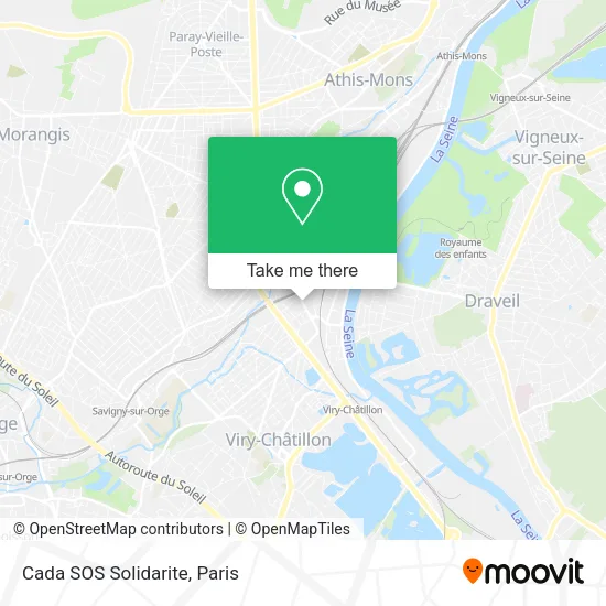 Cada SOS Solidarite map