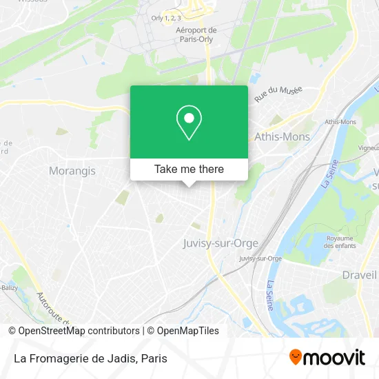 La Fromagerie de Jadis map