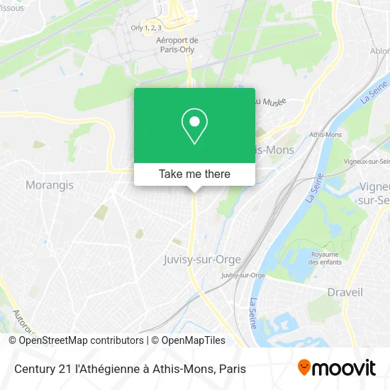 Century 21 l'Athégienne à Athis-Mons map
