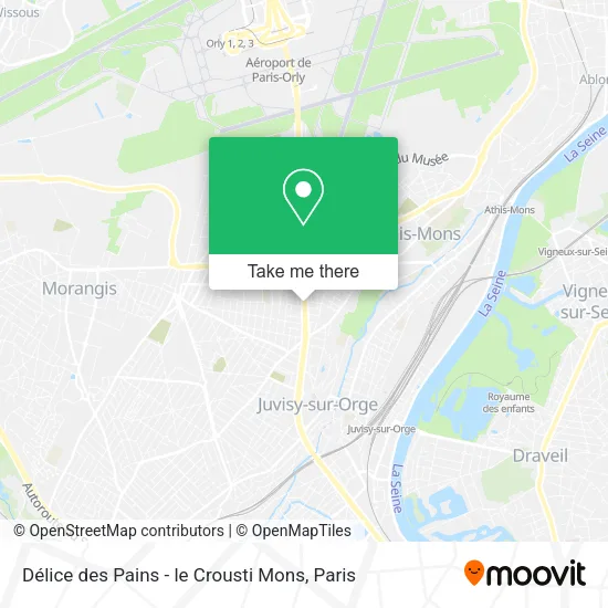 Délice des Pains - le Crousti Mons map