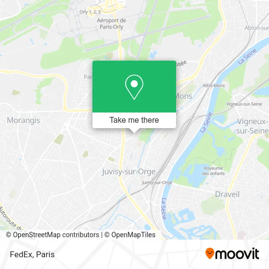 FedEx map