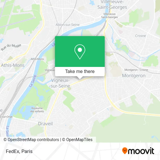 FedEx map