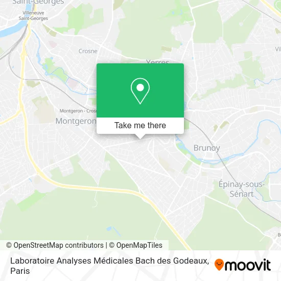 Laboratoire Analyses Médicales Bach des Godeaux map