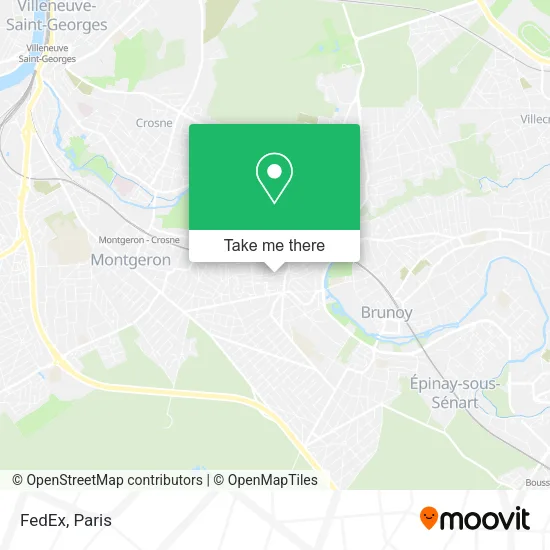 FedEx map