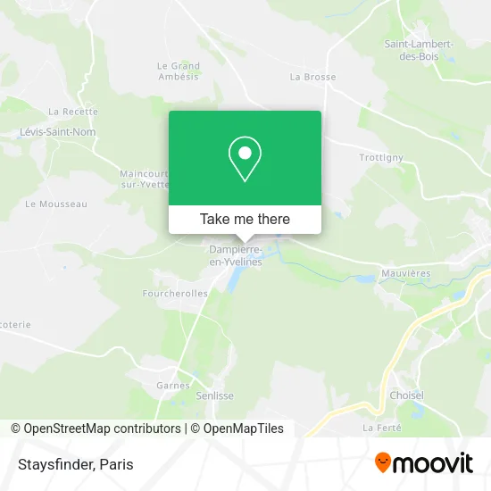 Staysfinder map