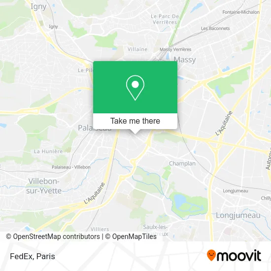 FedEx map