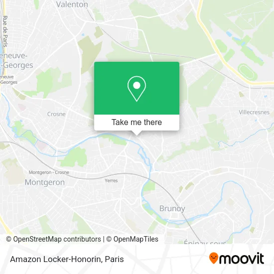 Amazon Locker-Honorin map
