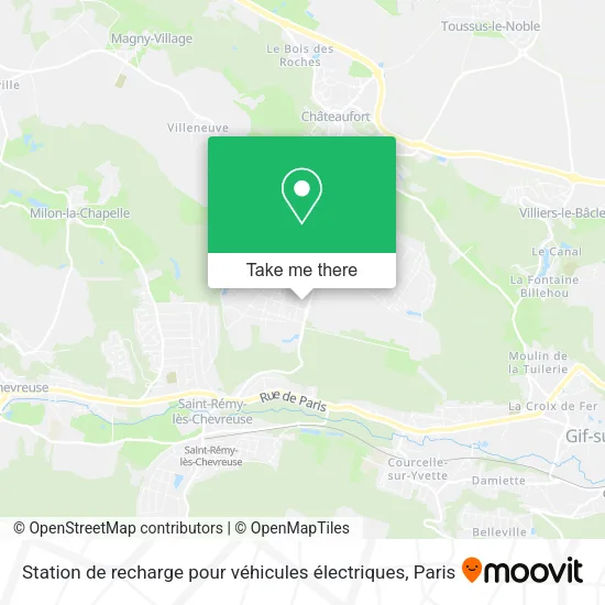 Station de recharge pour véhicules électriques map