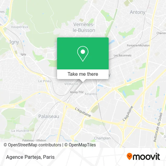 Agence Parteja map