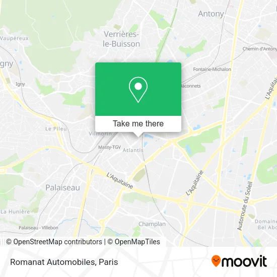 Romanat Automobiles map
