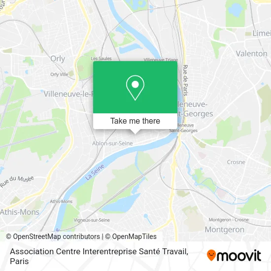 Association Centre Interentreprise Santé Travail map