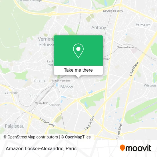 Amazon Locker-Alexandrie map