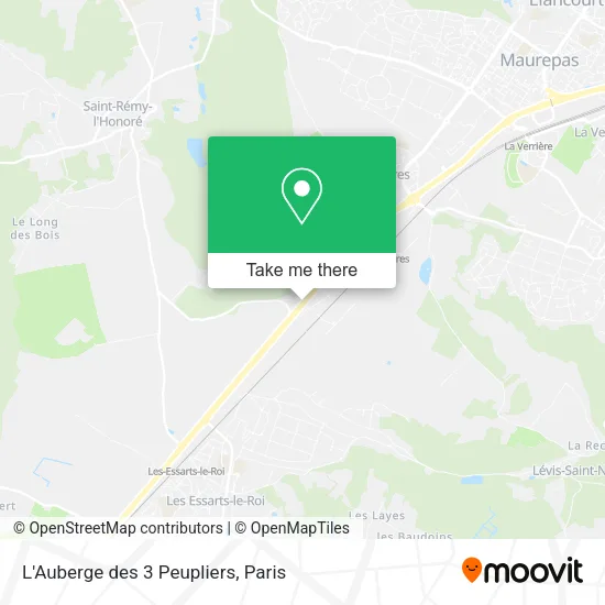L'Auberge des 3 Peupliers map