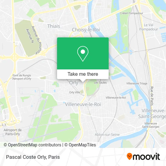 Pascal Coste Orly map