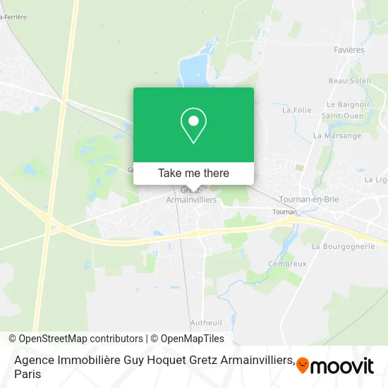 Agence Immobilière Guy Hoquet Gretz Armainvilliers map