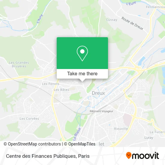 Centre des Finances Publiques map