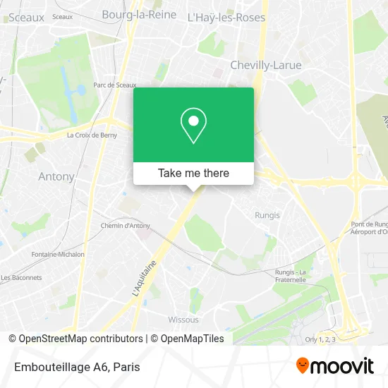 Embouteillage A6 map