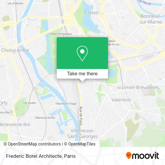 Frederic Borel Architecte map