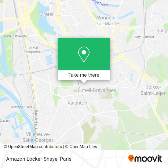 Amazon Locker-Shaye map