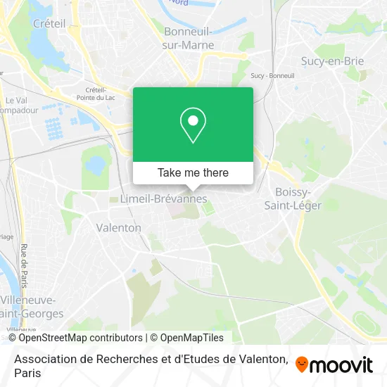 Association de Recherches et d'Etudes de Valenton map