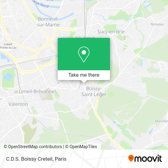 C.D.S. Boissy Creteil map