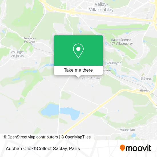 Auchan Click&Collect Saclay map