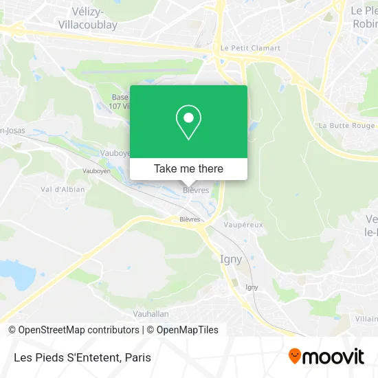 Les Pieds S'Entetent map
