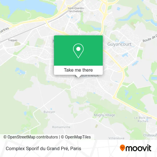 Complex Sporif du Grand Pré map