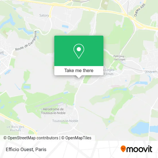 Efficio Ouest map