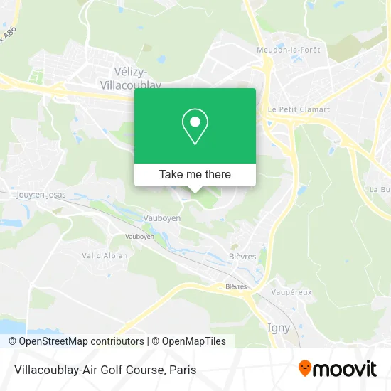 Villacoublay-Air Golf Course map