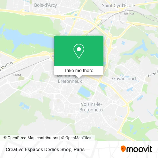 Creative Espaces Dedies Shop map