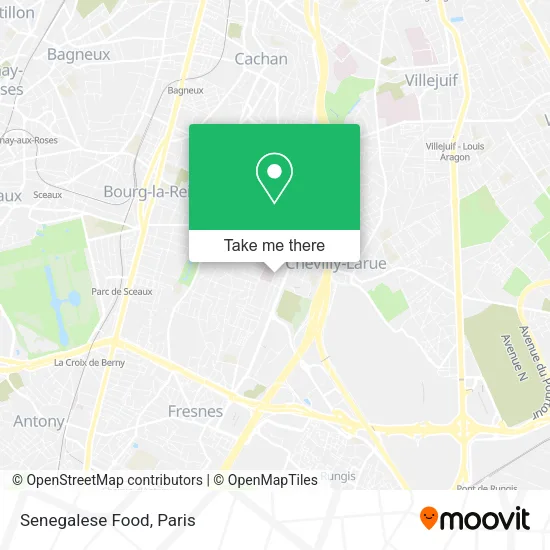 Senegalese Food map