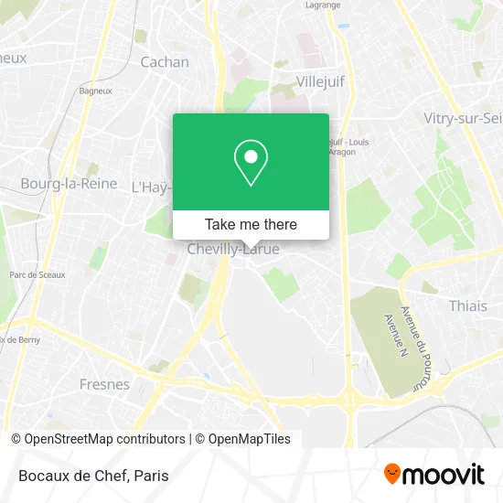 Bocaux de Chef map