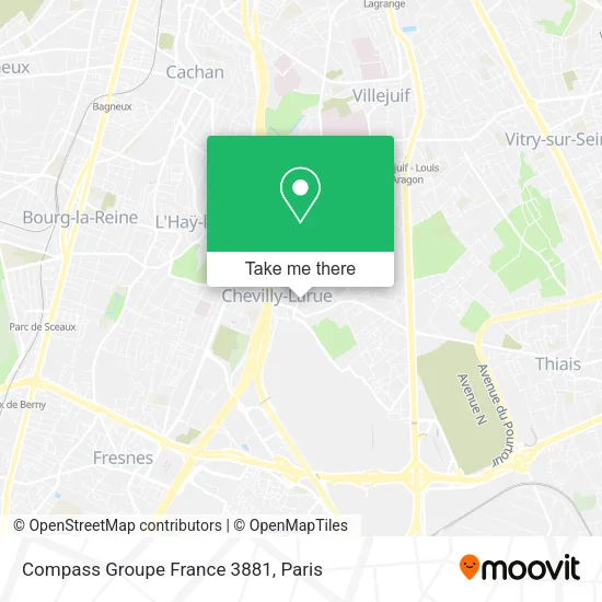 Compass Groupe France 3881 map
