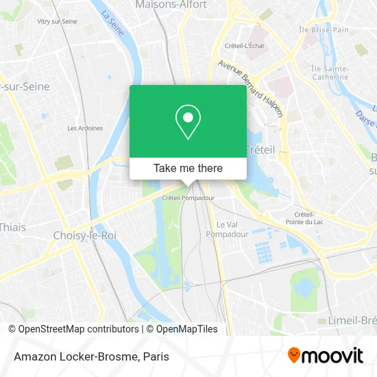 Amazon Locker-Brosme map