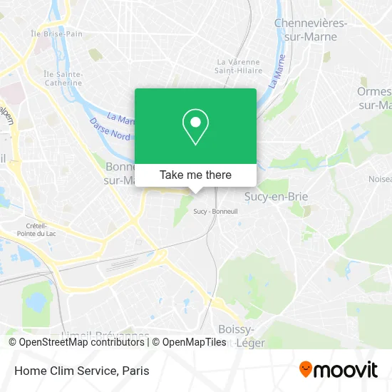 Home Clim Service map