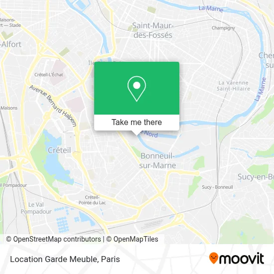 Location Garde Meuble map