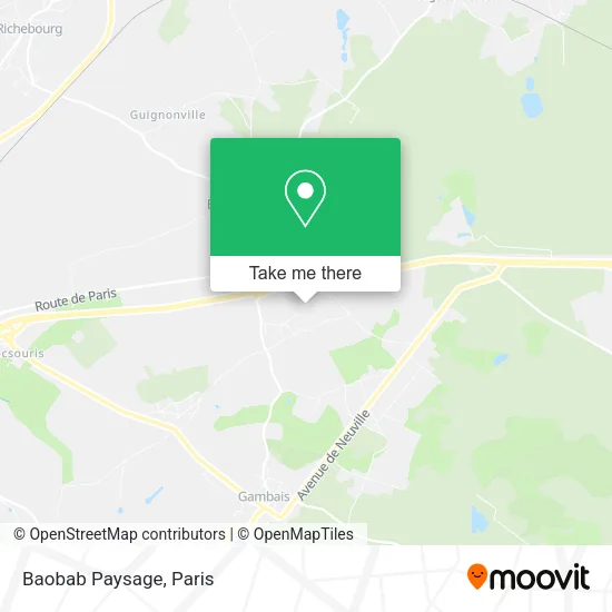 Baobab Paysage map