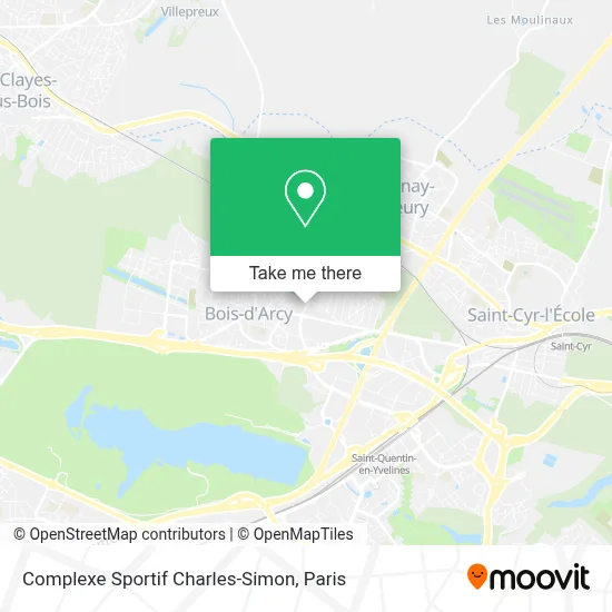Complexe Sportif Charles-Simon map
