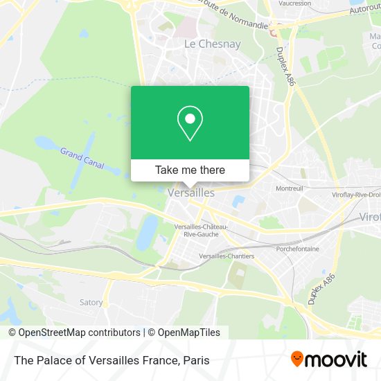 The Palace of Versailles France map