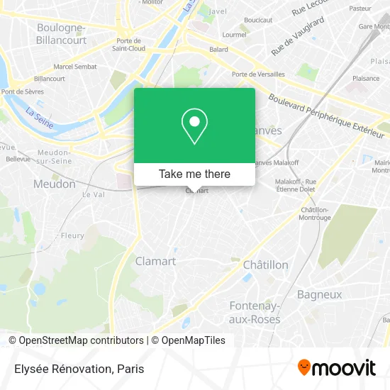 Elysée Rénovation map